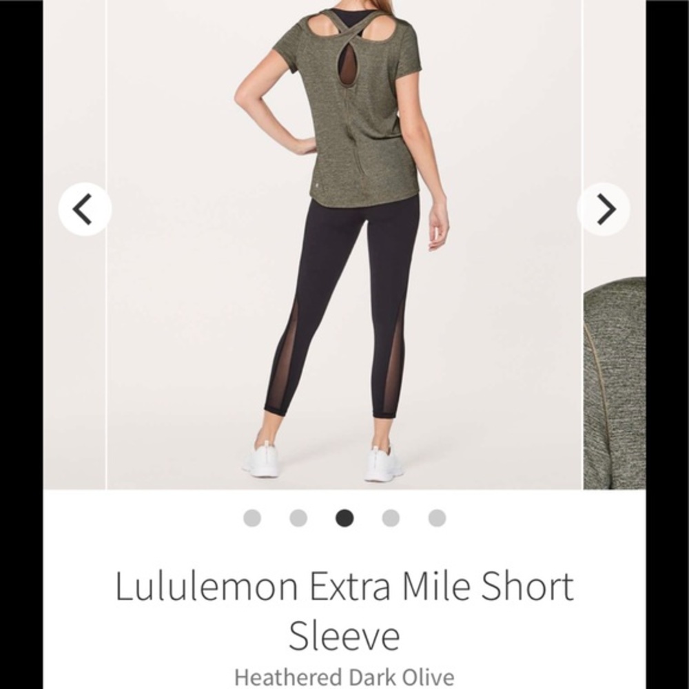 Lululemon Extra Miles Short Sleeve